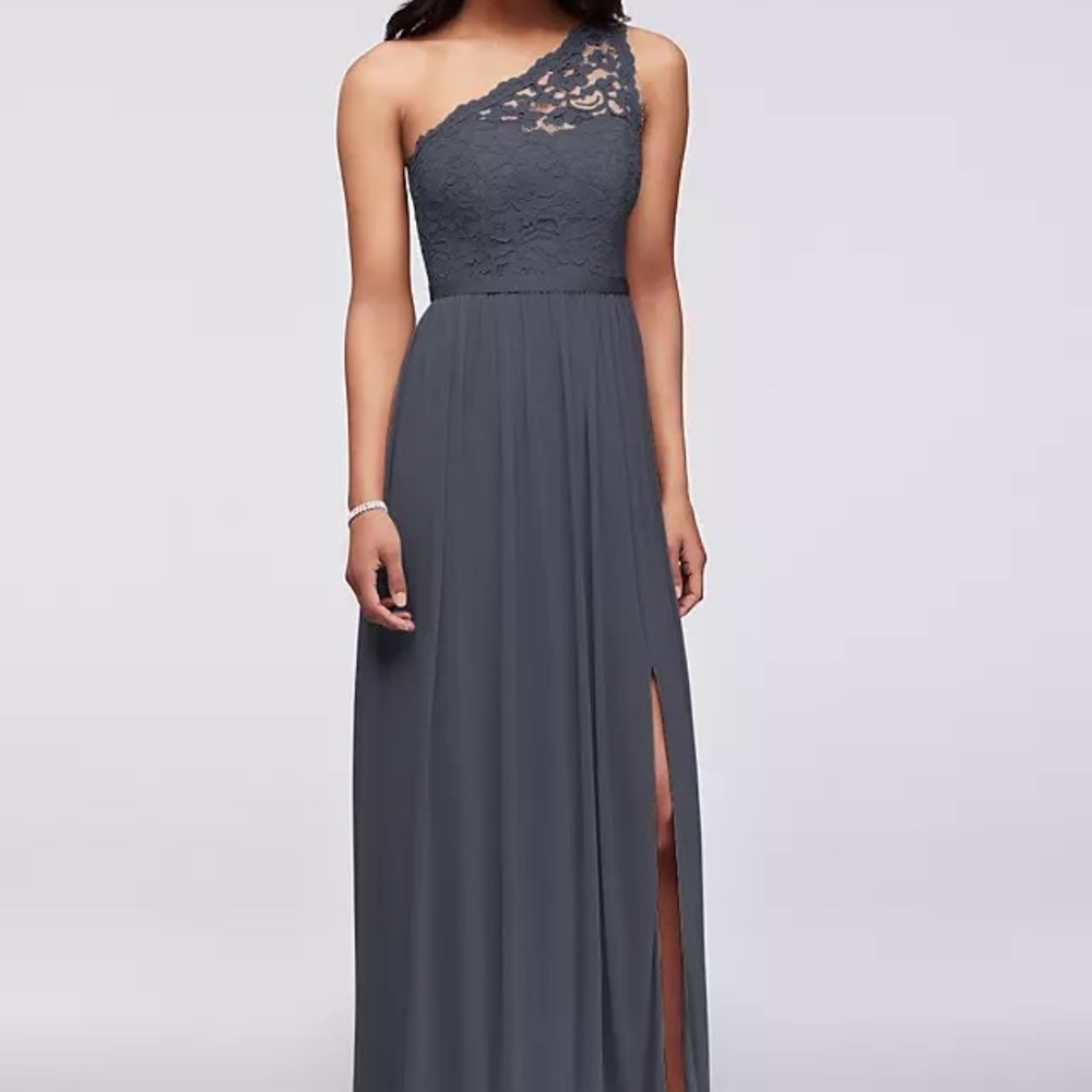 Navy Davids Bridal bridesmaid dress